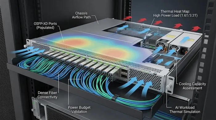 OSFP-XD thermal design for high-density 1.6T switches@dimifiber OSFP-XD thermal design for high-density 1.6T switches@dimifiber